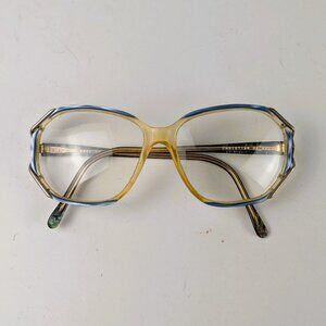 Vintage Women's Blue Resin Glasses